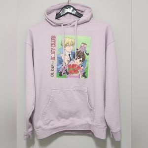 Ouran Host Club Men's Purple Sweatshirt Hoodies Size L
